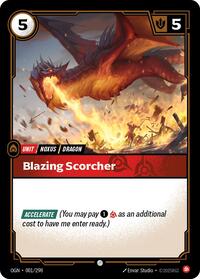 Blazing Scorcher — Riftbound Common card