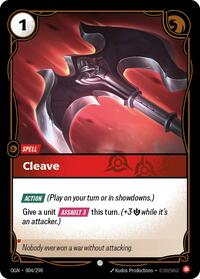 Cleave — Riftbound Common card
