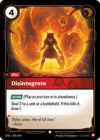 Disintegrate — Riftbound Common card