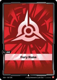 Fury Rune — Riftbound Common card