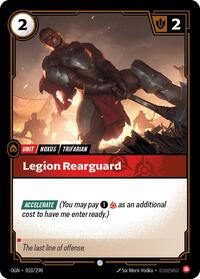 Legion Rearguard — Riftbound Common card