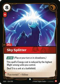 Sky Splitter — Riftbound Common card