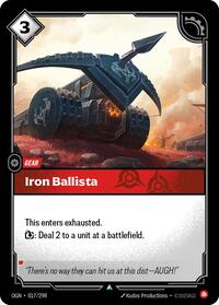 Iron Ballista — Riftbound Uncommon card