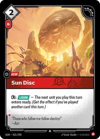 Sun Disc — Riftbound Uncommon card