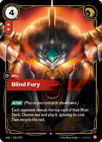 Blind Fury — Riftbound Rare card