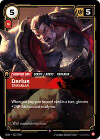 Darius - Trifarian — Riftbound Rare card