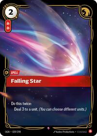 Falling Star — Riftbound Rare card