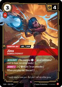 Jinx - Demolitionist — Riftbound Rare card