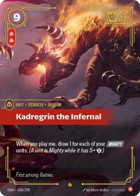 Kadregrin the Infernal — Riftbound Epic card