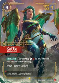 Kai'Sa - Survivor (Alternate Art) — Riftbound Showcase card