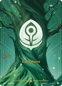 Calm Rune (Alternate Art) — Riftbound Showcase card