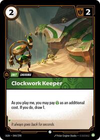 Clockwork Keeper — Riftbound Common card