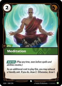 Meditation — Riftbound Common card