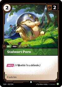 Stalwart Poro — Riftbound Common card