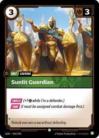 Sunlit Guardian — Riftbound Common card