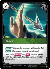 Block — Riftbound Uncommon card