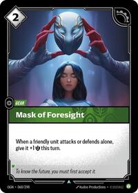 Mask of Foresight — Riftbound Uncommon card