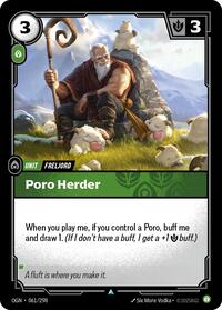 Poro Herder — Riftbound Uncommon card