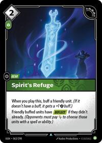 Spirit's Refuge — Riftbound Uncommon card