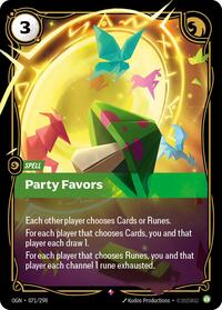 Party Favors — Riftbound Rare card