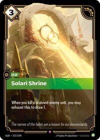 Solari Shrine — Riftbound Rare card