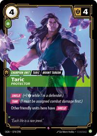 Taric - Protector — Riftbound Rare card