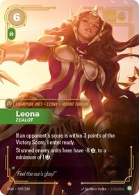 Leona - Zealot — Riftbound Epic card