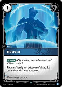 Retreat — Riftbound Uncommon card