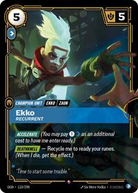 Ekko - Recurrent — Riftbound Rare card
