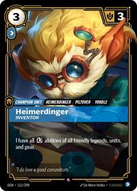 Heimerdinger - Inventor — Riftbound Rare card