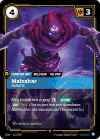 Malzahar - Fanatic — Riftbound Rare card