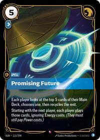 Promising Future — Riftbound Rare card