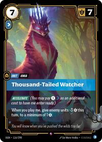 Thousand-Tailed Watcher — Riftbound Rare card