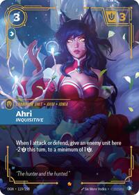 Ahri - Inquisitive — Riftbound Epic card