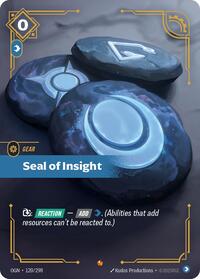 Seal of Insight — Riftbound Epic card