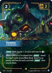 Teemo - Strategist (Alternate Art) — Riftbound Showcase card