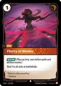 Flurry of Blades — Riftbound Common card
