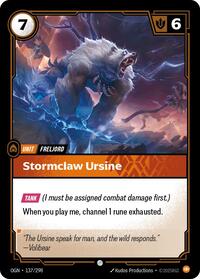 Stormclaw Ursine — Riftbound Common card