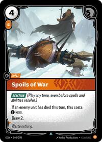 Spoils of War — Riftbound Uncommon card