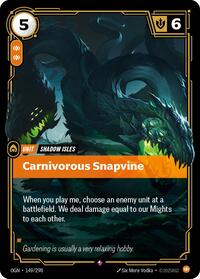 Carnivorous Snapvine — Riftbound Rare card
