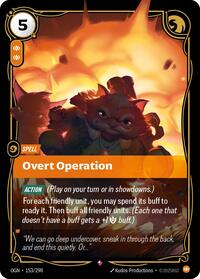 Overt Operation — Riftbound Rare card