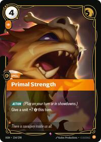 Primal Strength — Riftbound Rare card