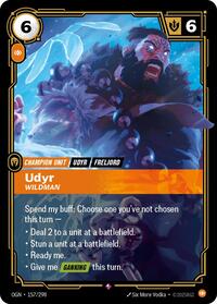 Udyr - Wildman — Riftbound Rare card