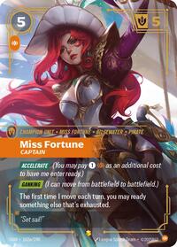 Miss Fortune - Captain (Alternate Art) — Riftbound Showcase card
