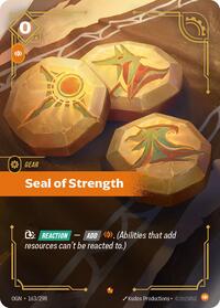 Seal of Strength — Riftbound Epic card