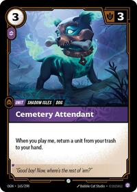 Cemetery Attendant — Riftbound Common card