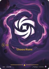 Chaos Rune (Alternate Art) — Riftbound Showcase card
