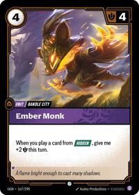Ember Monk — Riftbound Common card