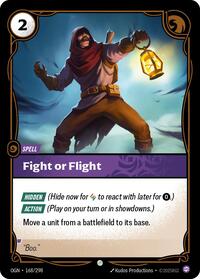 Fight or Flight — Riftbound Common card