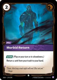 Morbid Return — Riftbound Common card